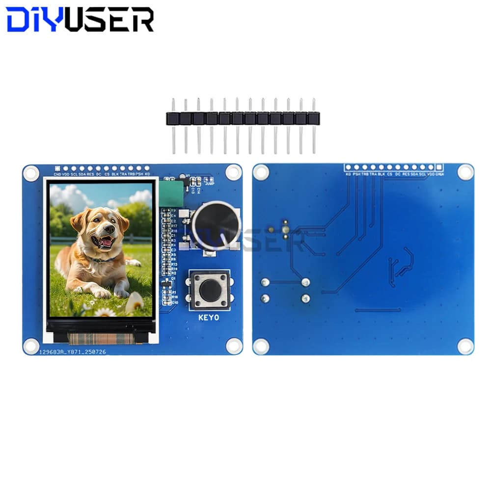 LCD display TFT Estardyn from 2.0 Inch with Encoder Rotativo EC11, IIC SPI interface for Fai-da-Te Arduino ESP32 Raspberry Pi projects