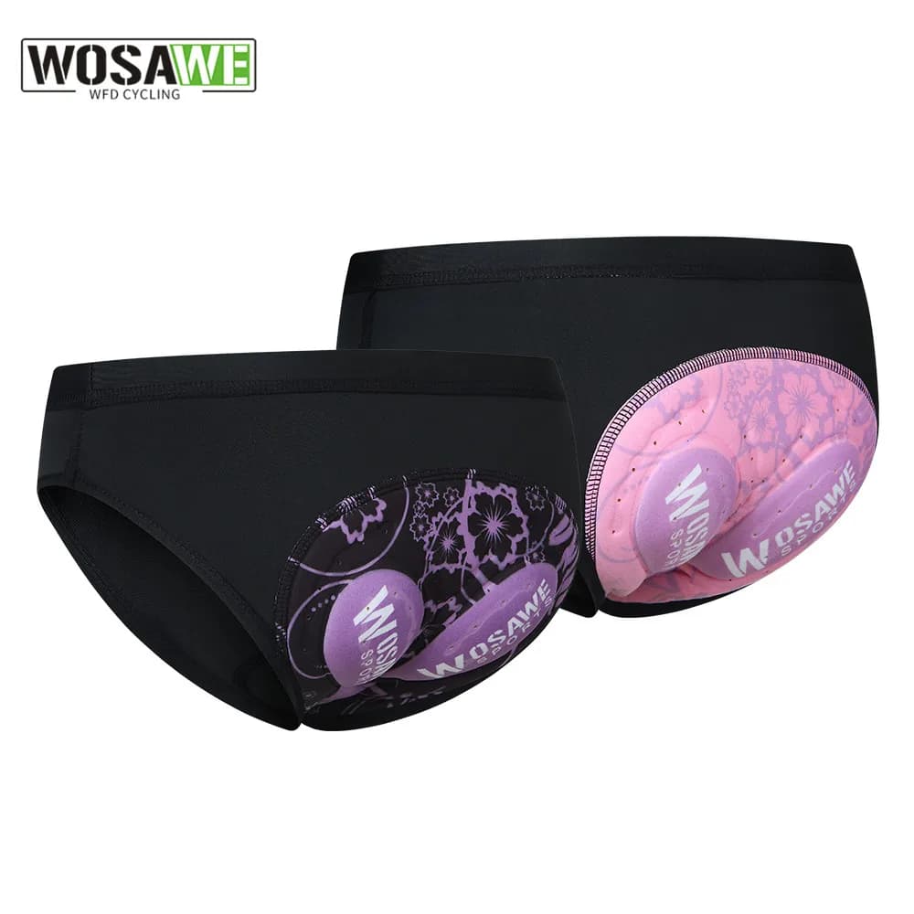 WOSAWE Women's Cycling Shorts MTB Mountain Bike Shorts Padded in 3D shockproof Sports Cycling Shorts