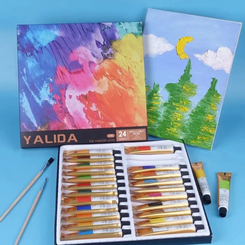 Acrylic Paint Collection Waterproof, Non-Fading Beginner’s Craft Kit for Garment & Footwear Creation St