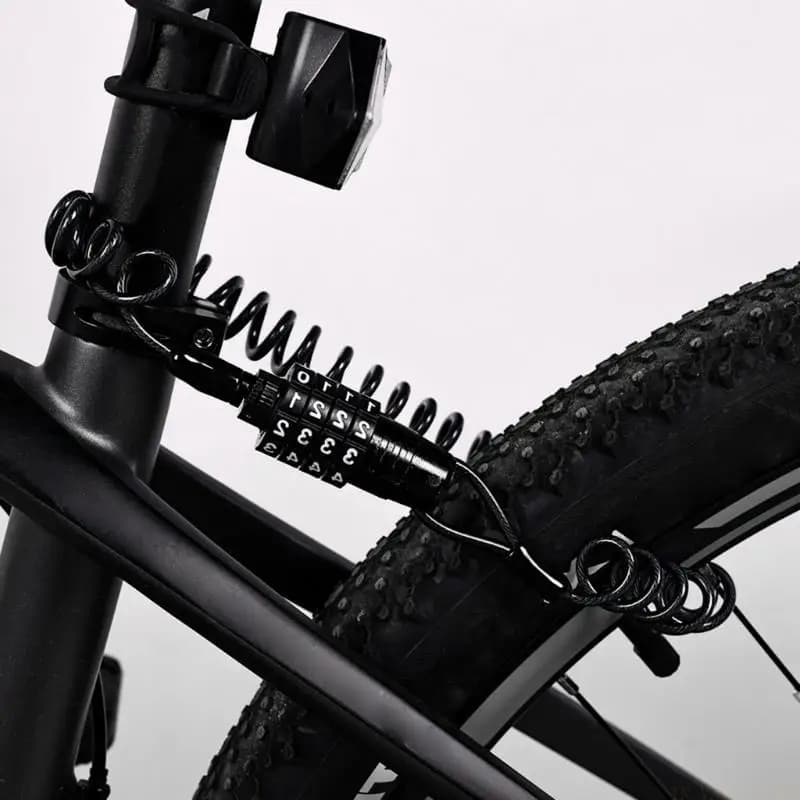 Lucchetto per casco M5TC Lucchetto con cavo a combinazione a 4 cifre Mini lucchetto antifurto per bici sicurezza