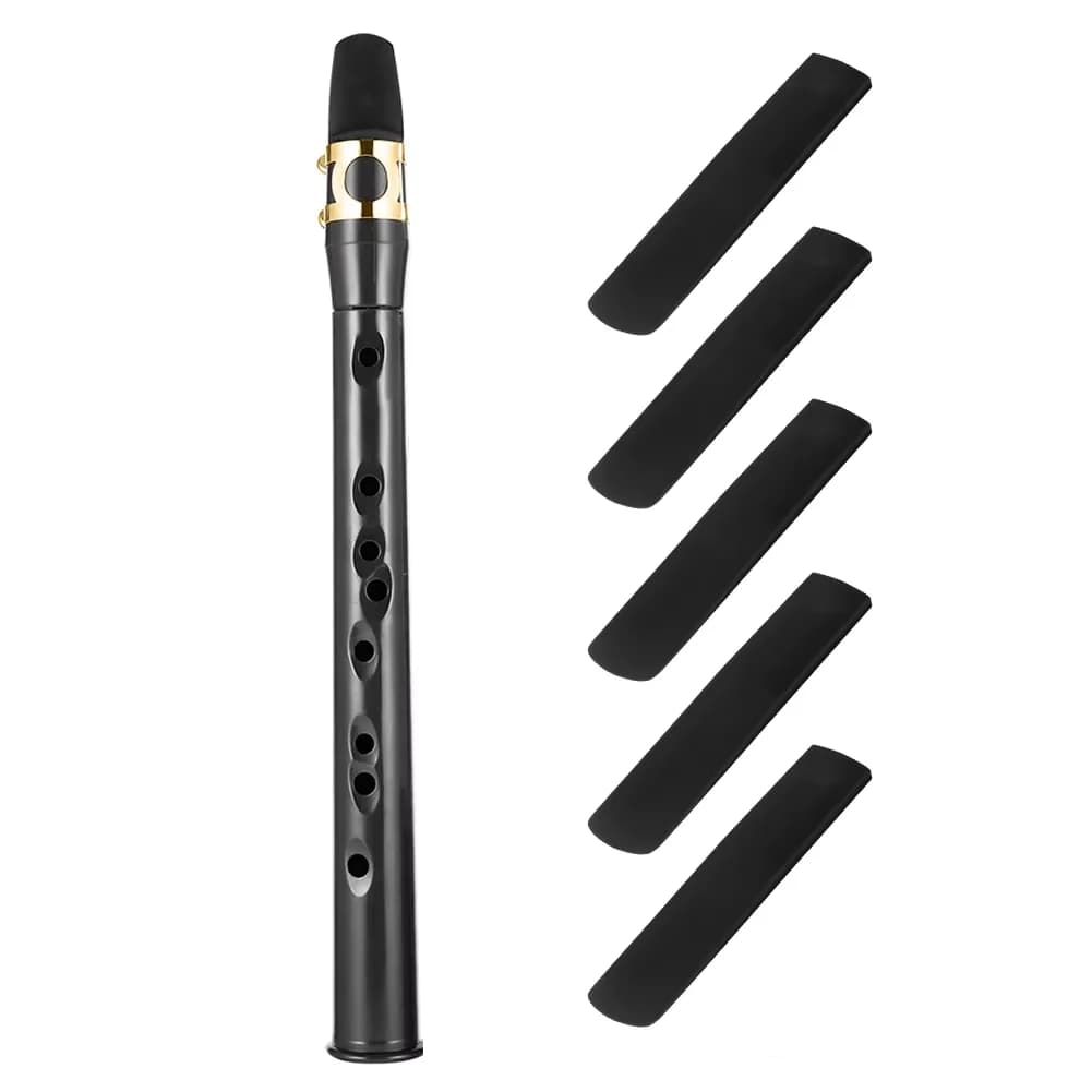 Mini Saxophone Portable Little Saxophone Mini Bb Saxophone Alto Mouthpiece Pocket Sax with 5 Reeds Woodwind Instruments