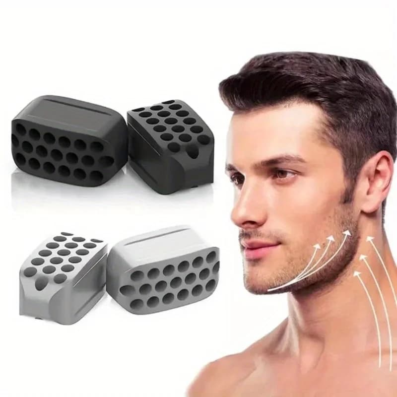 Masseter Ball Facial Muscle Trainer - Allenatore per mascelle in silicone per rinforzare i muscoli del massetere e definendo la mascella