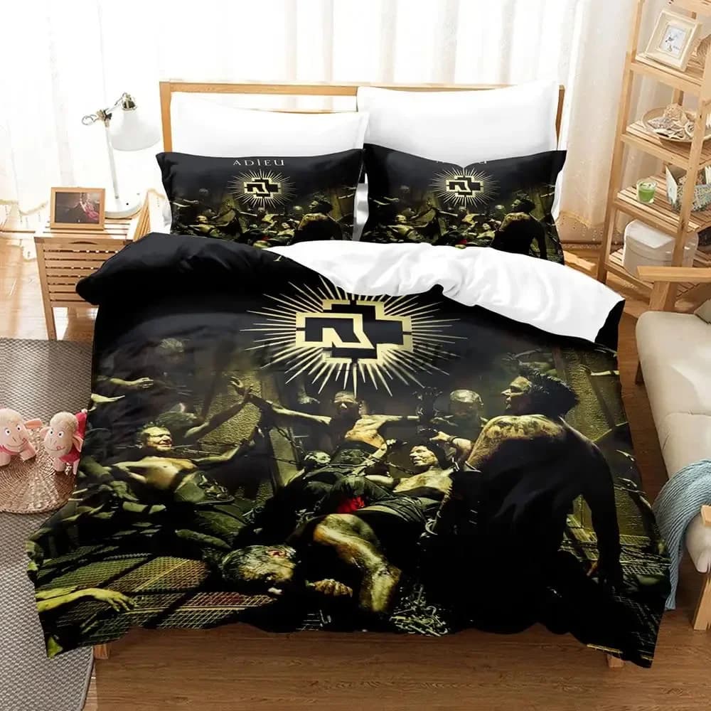 Indochine Rock Bed linen set double bed linen Set 3D bed linen for boys Set bed linen Queen King Size Twin Boys