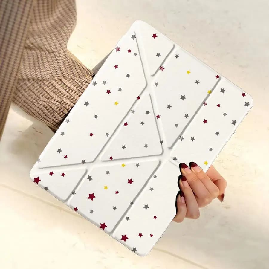 Colorful Dot Holder Cover Tablet Case For iPad Air 4 5 M3 M2 M4 11inch Pro 2025 Pro 11th 10th 9th 8th 7th 12.9inch Mini 6 7