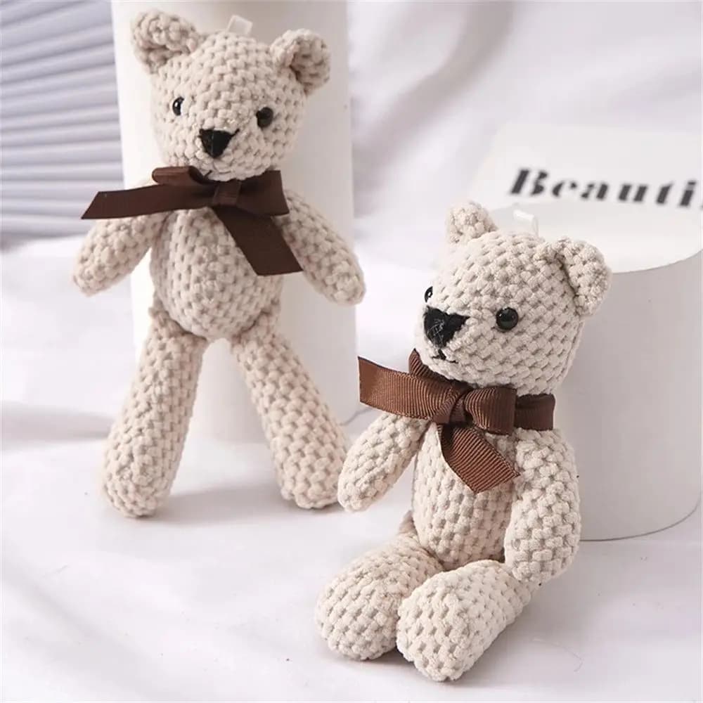 Regalo per Bambini, Orsacchiotto di Peluche 15cm, Decorazione per Feste e Matrimoni, Ciondolo Decorativo
