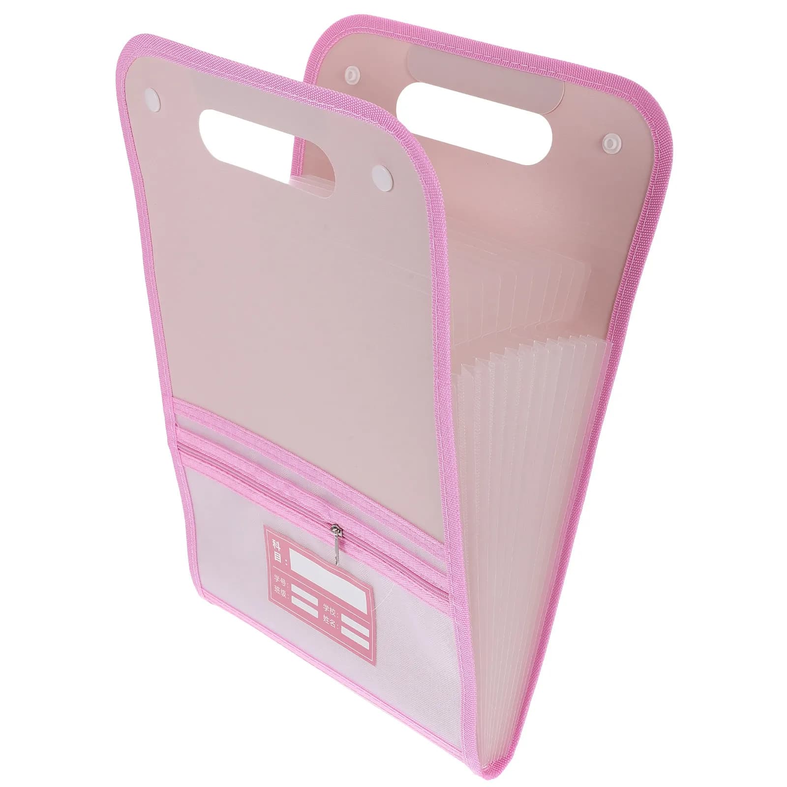 Cartella Portadocumenti Espandibile in Plastica, Organizer Portatile Leggero Multitasca per Documenti, in PP e Lega di Alluminio, per Ufficio