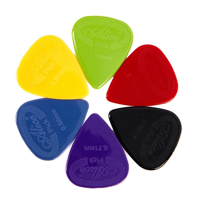 Alice 10 pezzi plettri per chitarra set mediatori in nylon bianco e nero antiscivolo per accessori per chitarra acustica ed elettrica ukulele