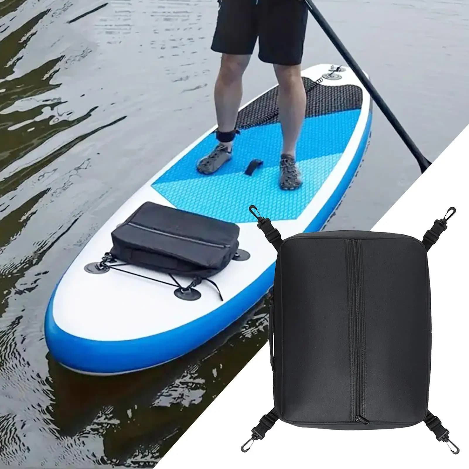 Borsa portaoggetti portatile per paddleboard Custodia termica impermeabile per ponte Sups Borsa per accessori per paddleboard da campeggio Kayak