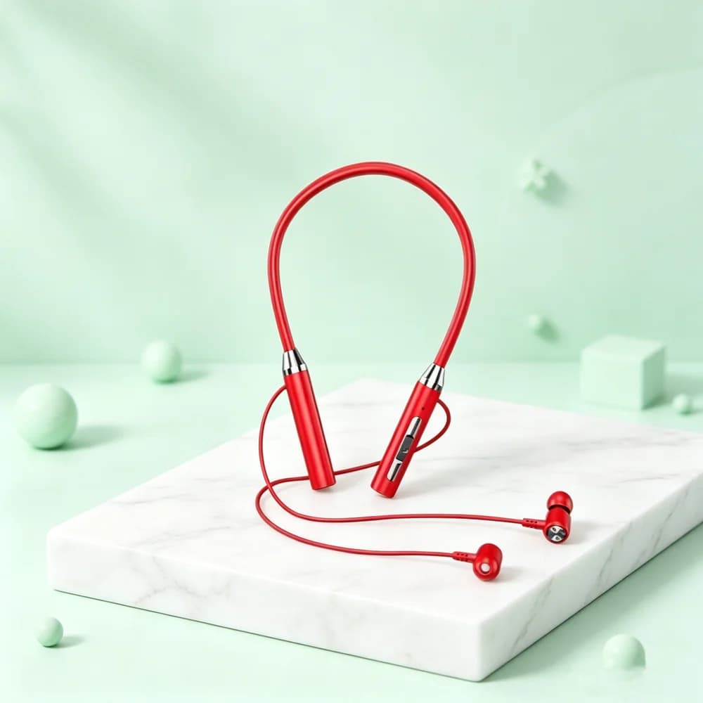Cuffie Wireless Bluetooth con Fascia da Collo, Cuffie Magnetiche per Sport e Corsa 5.3 con Microfono
