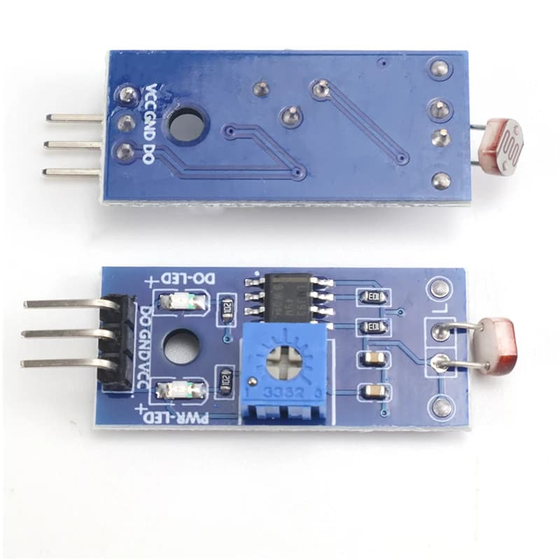 Photo-resistance sensor module 5516 with comparison LM393, digital light switch output for DIY projects Arduino ESP32 (1/5 pieces)