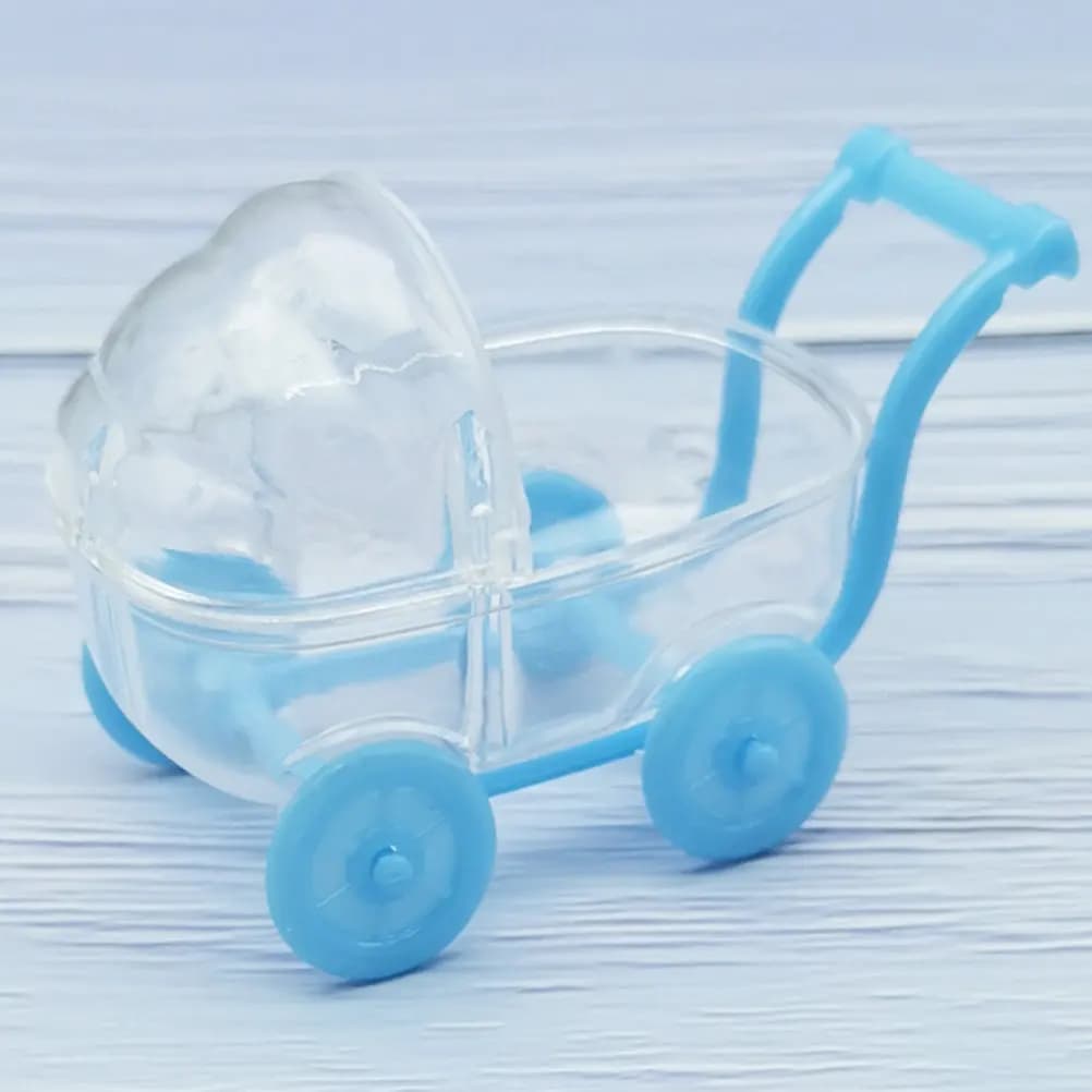 Set di 12 Scatole Porta Caramelle a Forma di Passeggino, Giocattoli Educativi Creativi per Bambini, Simulazione Carrello della Spesa