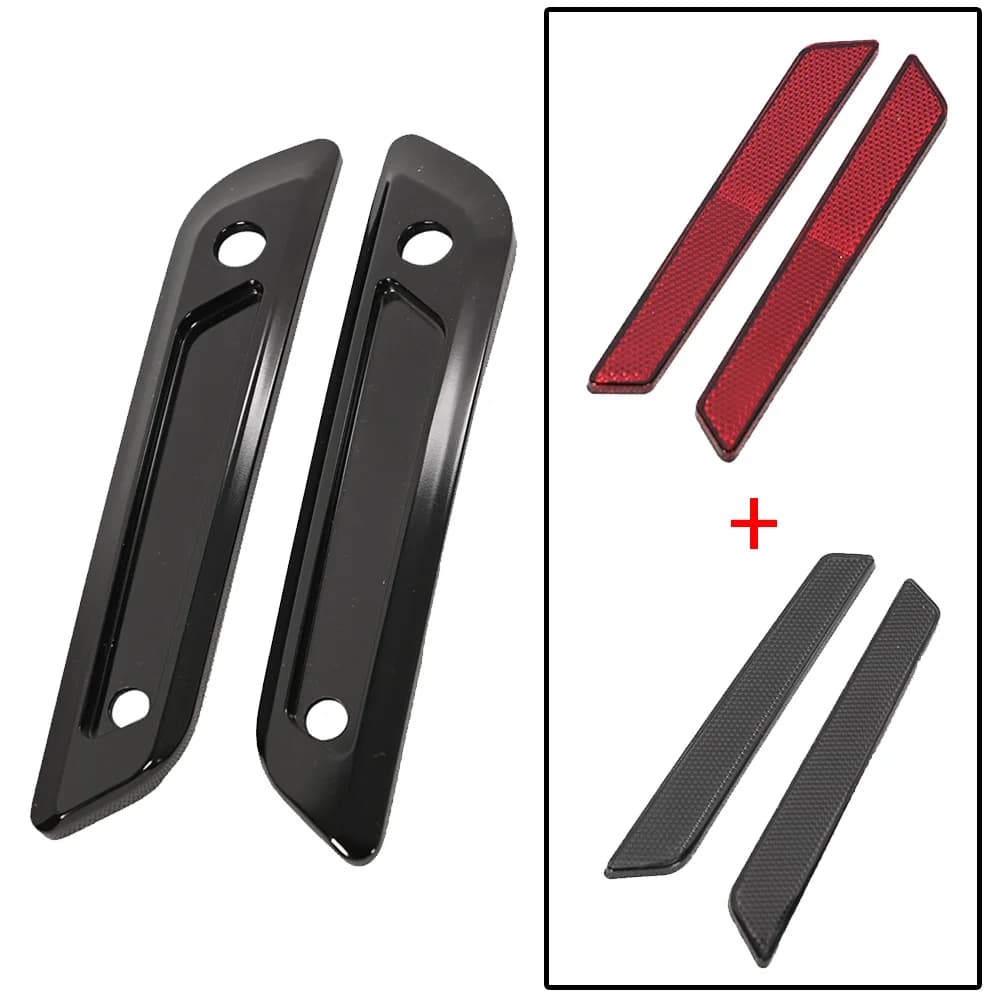 Motorcycle Red Aluminum CNC T6061 Bisaccia Cerniera Fermo Covers Performance Harley Road Glide Street Glide 2023.5-2025