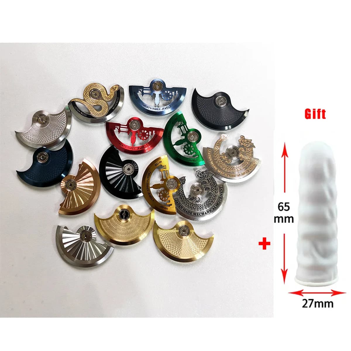 Rotore per Movimento NH36 NH35, Compatibile con NH38 NH39 4R35 7S26, Pendolo Oscillante per Movimento NH35