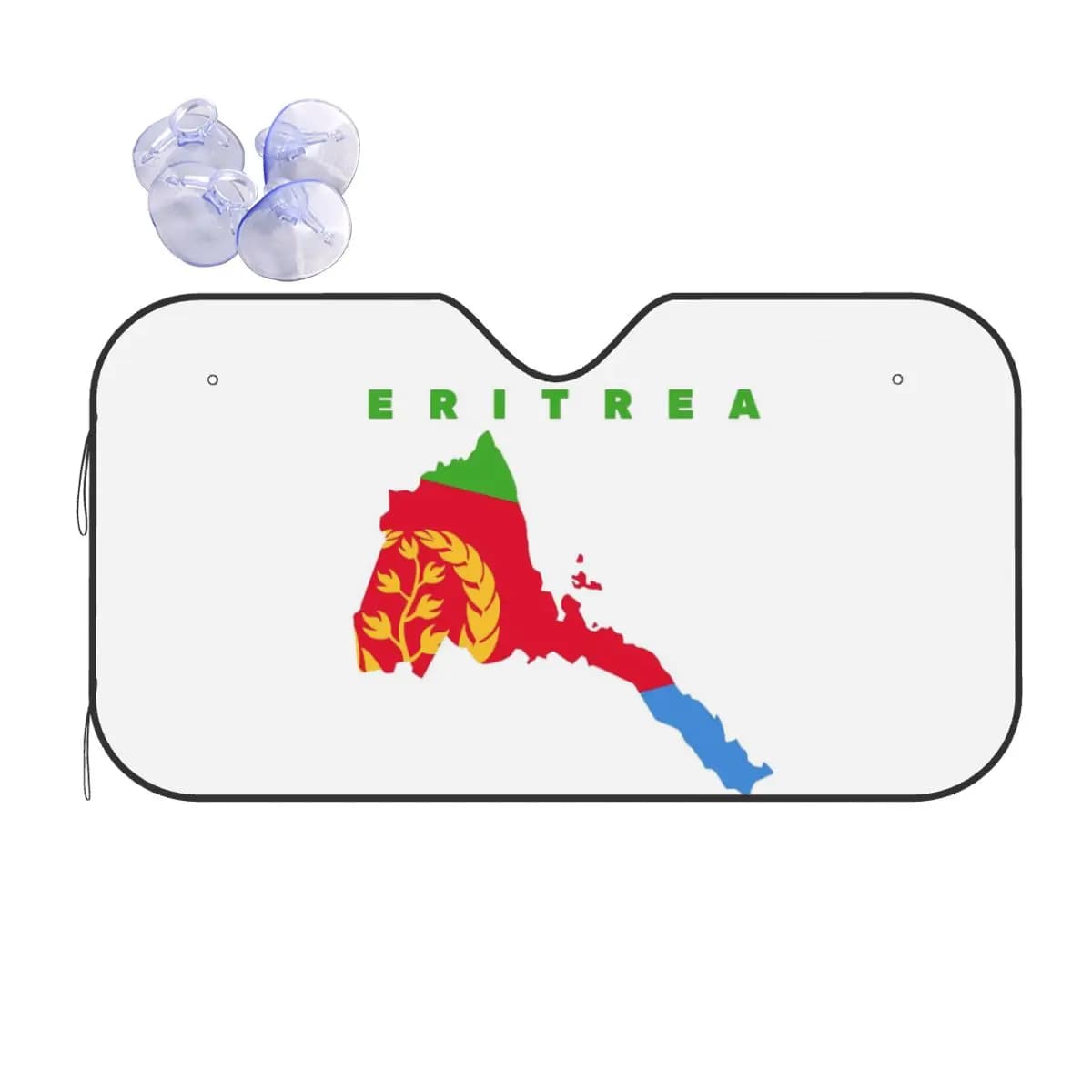Bandiera dell'Eritrea Parasole Parabrezza Parabrezza anteriore per auto Finestra Visiera parasole Accessori Coperture