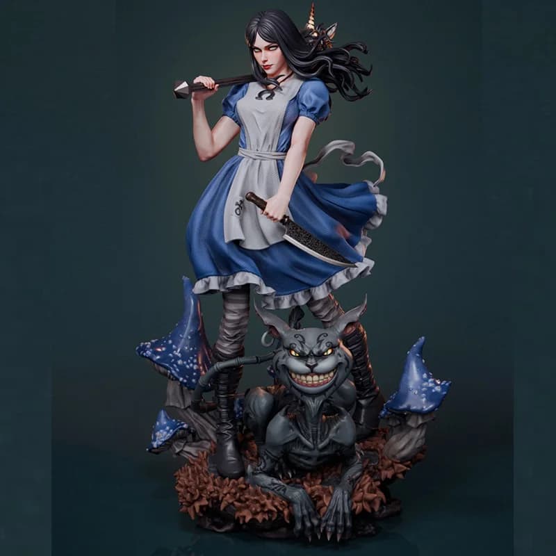 LinDeekin D258 Kit garage 3D personalizzati Figura non verniciata Modelli GK Puzzle in resina bianca smontato di modelli di personaggi