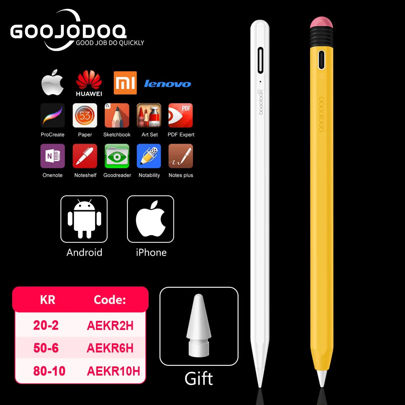 Penna stilo universale per Android IOS Tablet Pen per Apple Pencil 1 2 Touch Pens Pencil per iPad Xiaomi Huawei Phone