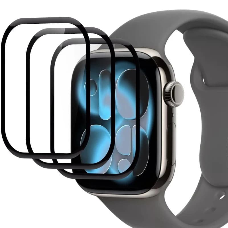 1-4Pcs Full Curved Screen Protector For Apple Watch Ultra 3 49MM Not Glass Protective Film Iwatch Series 10 11 9 8 7 6 5 SE 46MM