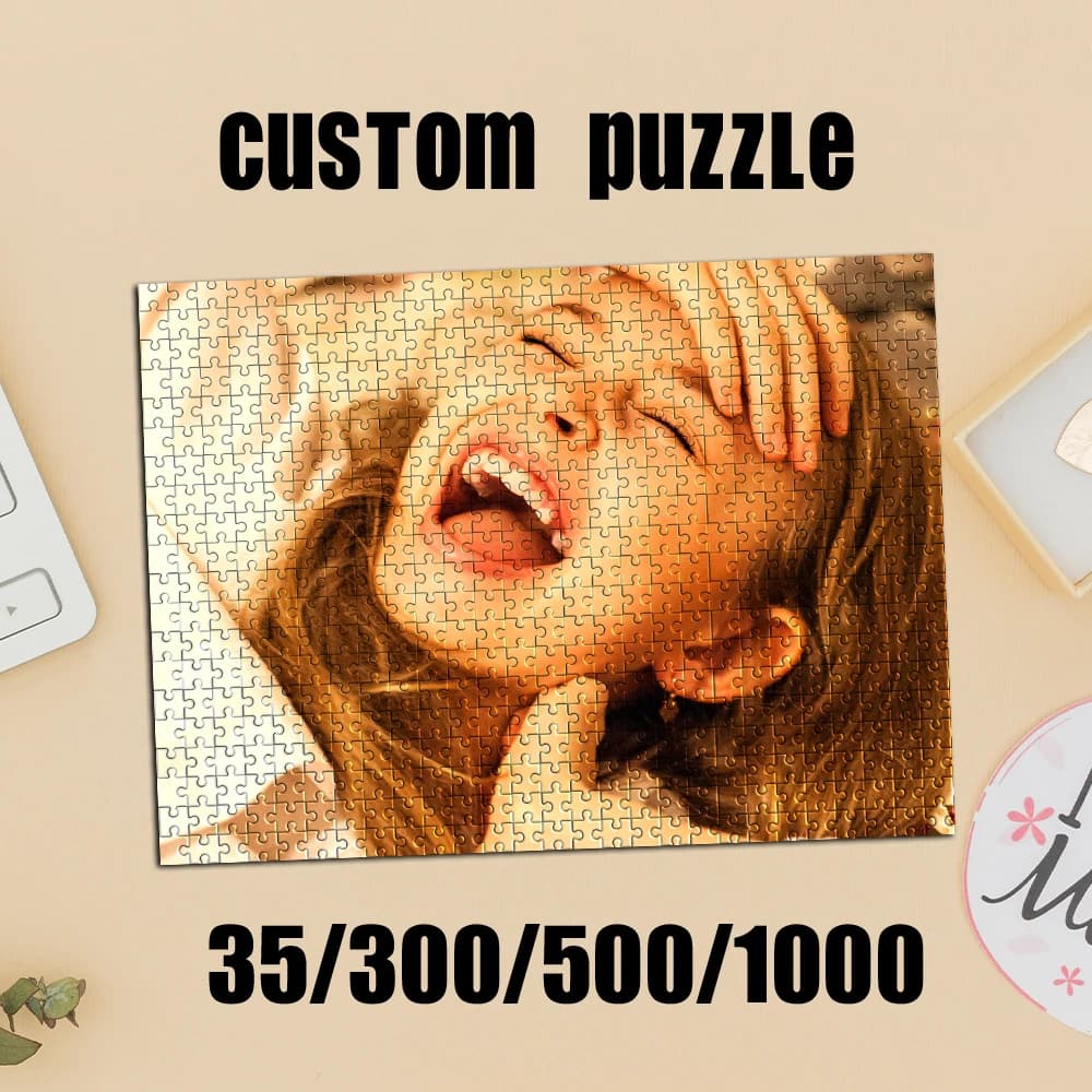 35/300/500/1000 Pezzi Puzzle Personalizzato con Foto Selfie per Adulti, Regali per Famiglia, Giocattoli Educativi per Bambini