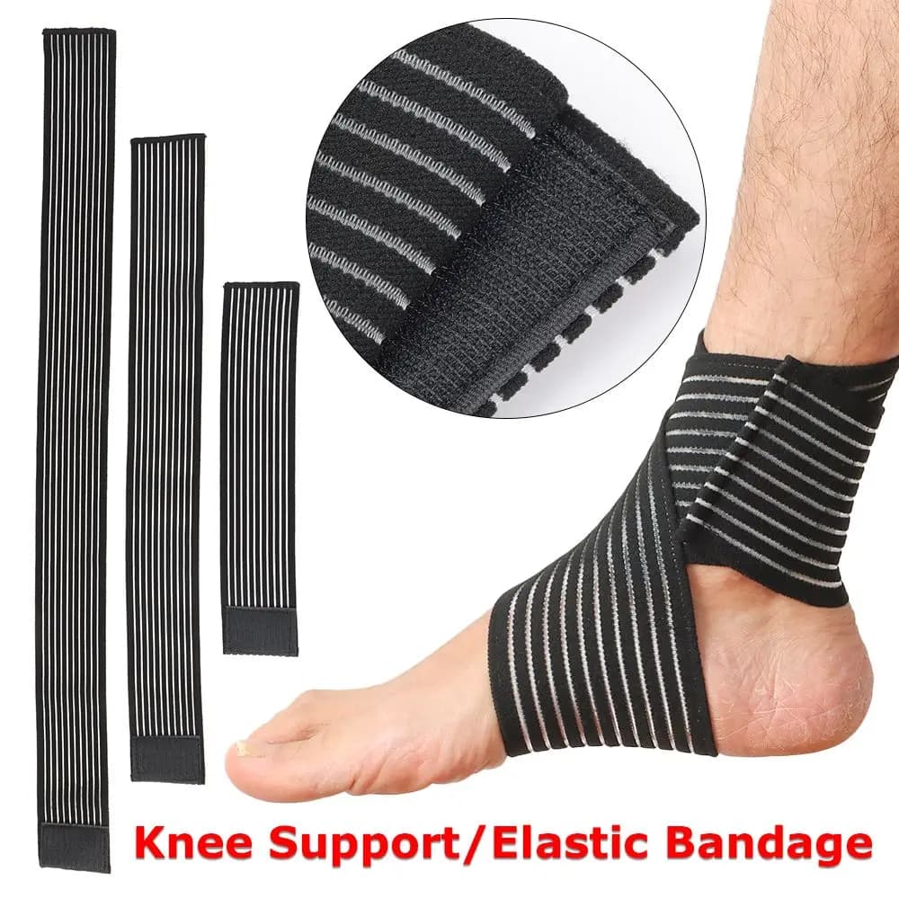 Fitness Outdoor Strap Wrap Brace Ginocchio Maniche Bracers Cavigliera Ginocchiere Fasciatura elastica Supporto per ginocchio