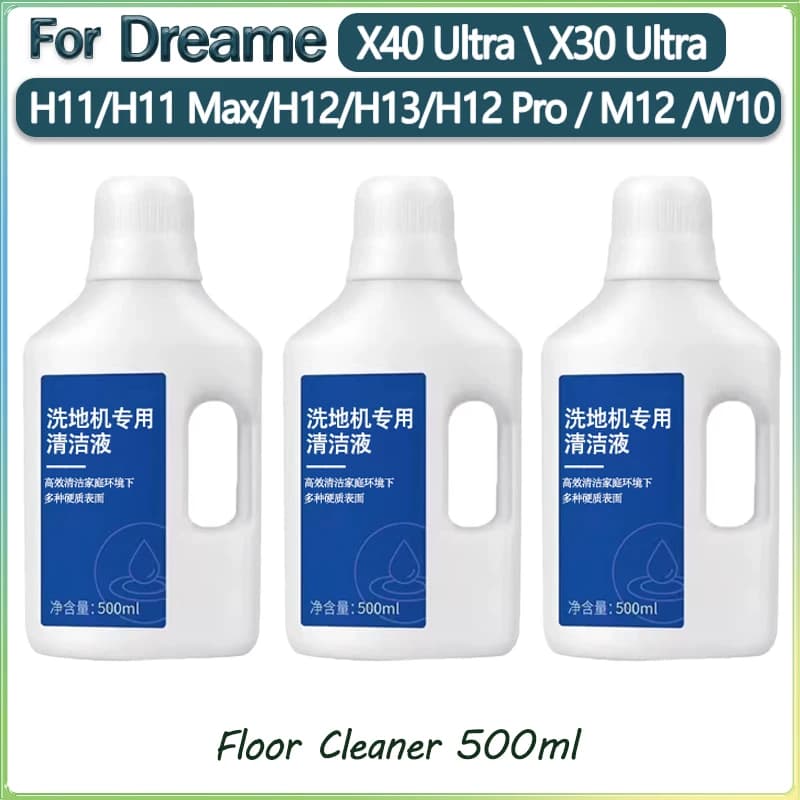 Liquid Fit For Dreame X40 Ultra\X30 Ultra\H11/H11 Max/H12/H13/H12 Pro / M12 /W10 Cleaning Fluid Parts Accessories 500ml