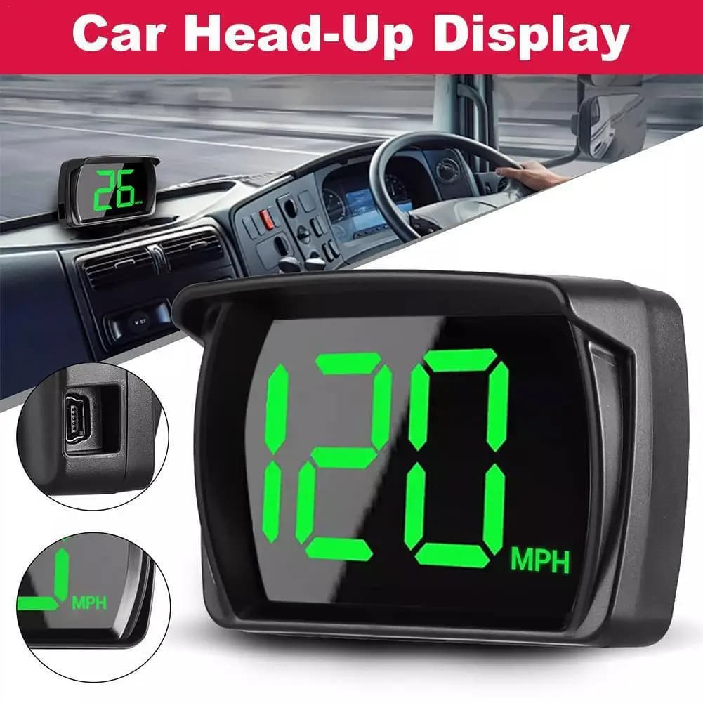 Universal Car HUD Head Up Display GPS Digital Speedometer Plug And Play Font Windshield Projector Car Head Up Display