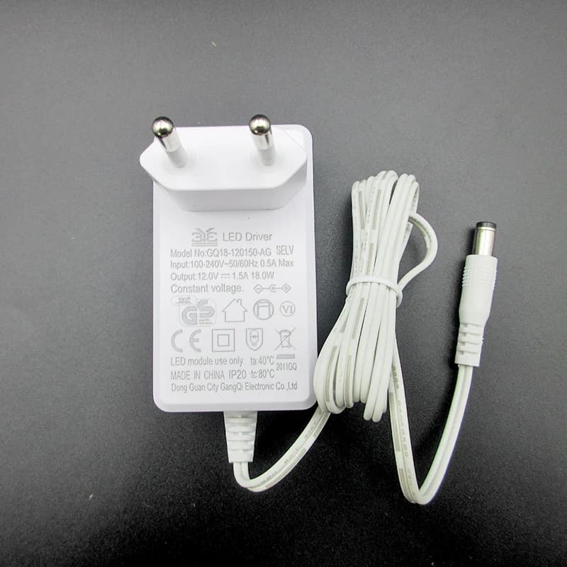 For Portkey Power Adapter Led Desk Lamp Router Monitor Power Cord 12V 1.5A