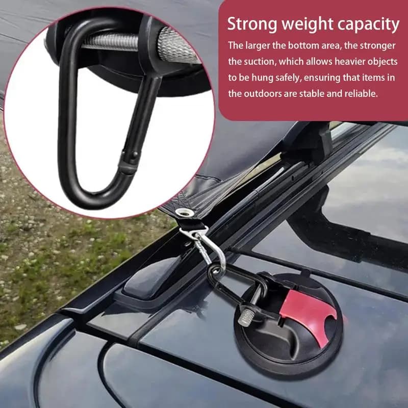 Ventose per finestre Heavy Duty 2X Grandi ganci a ventosa sottovuoto Finestra in vetro Doccia Organizzatore da parete Gancio di fissaggio Legare l'auto