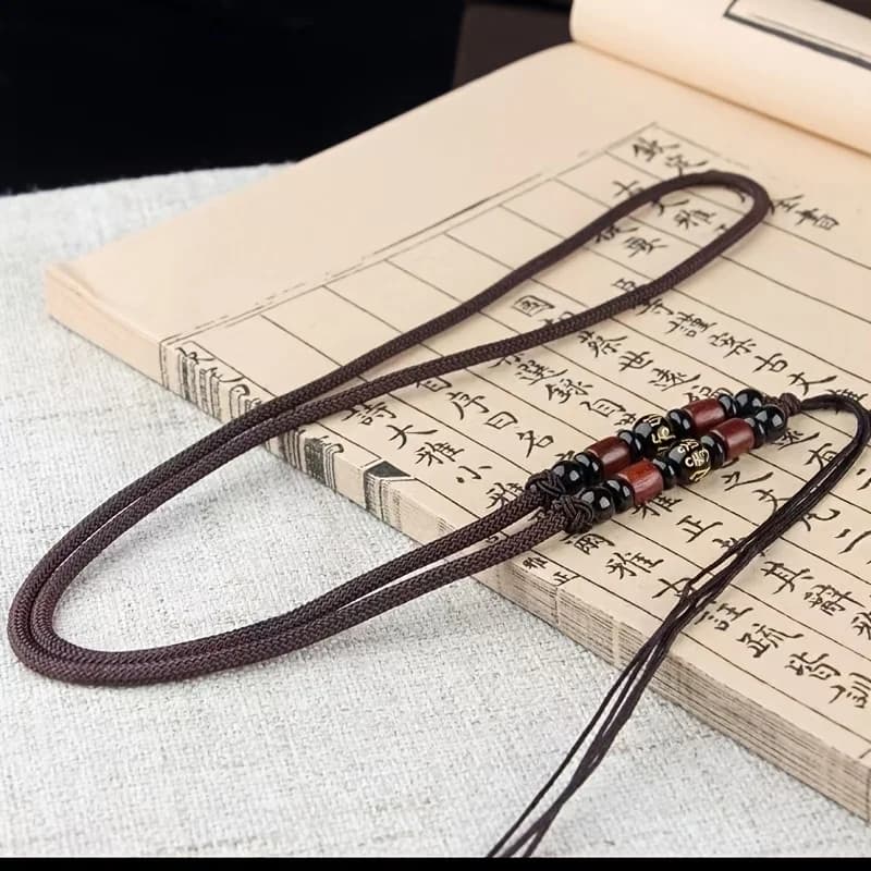 1pc Unisex Pendant Necklace Cord Bead Design for DIY Minimalist Classical Jewelry Making Craft Supplies Accessories Threads