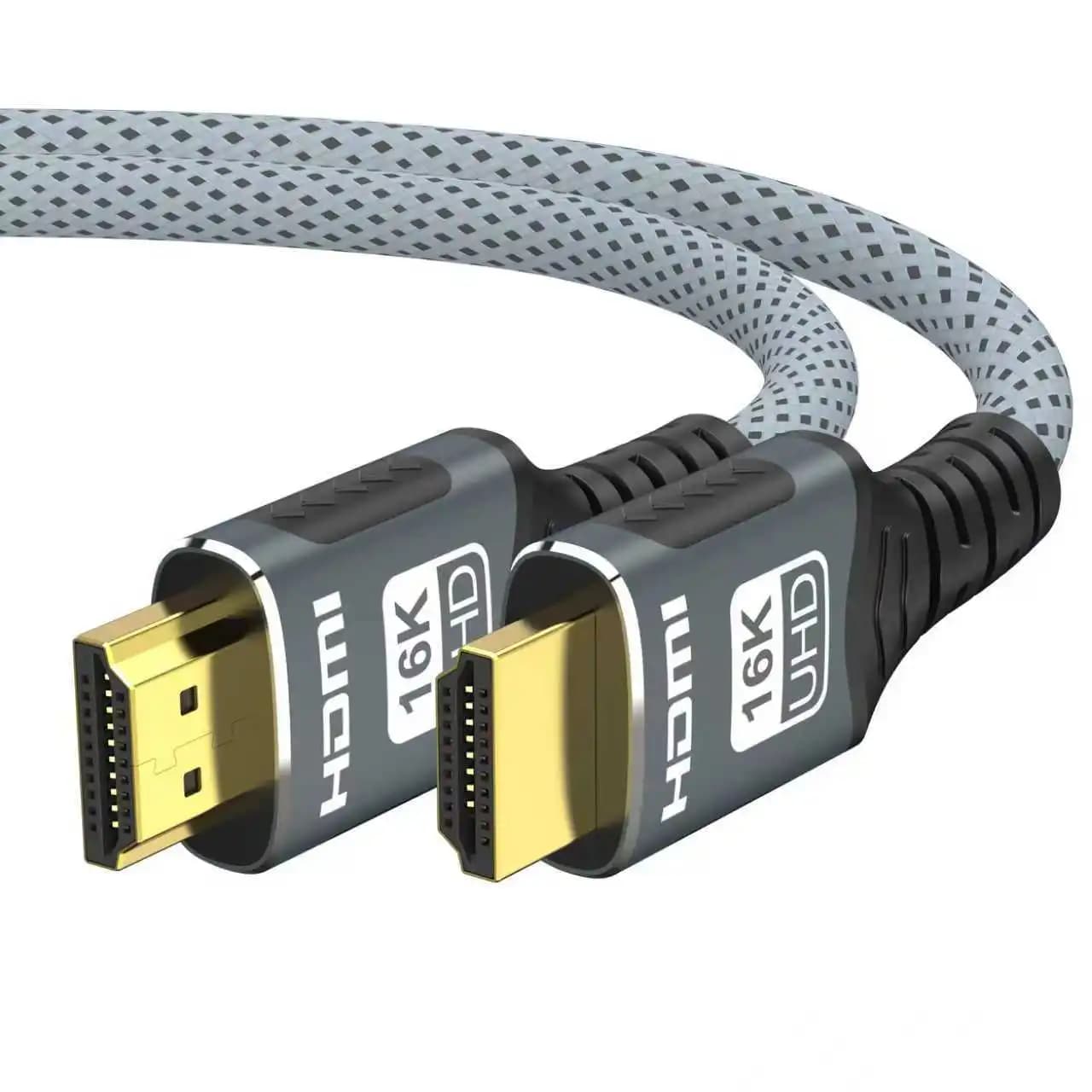 HDMI 2.2 Cable 8K@120Hz 4K@240Hz 2K@360Hz 96Gbps Supports 16K HDTV 2.2 16K eARC HDR10+ for PS5/PS6 Laptop Gaming/Home Theater