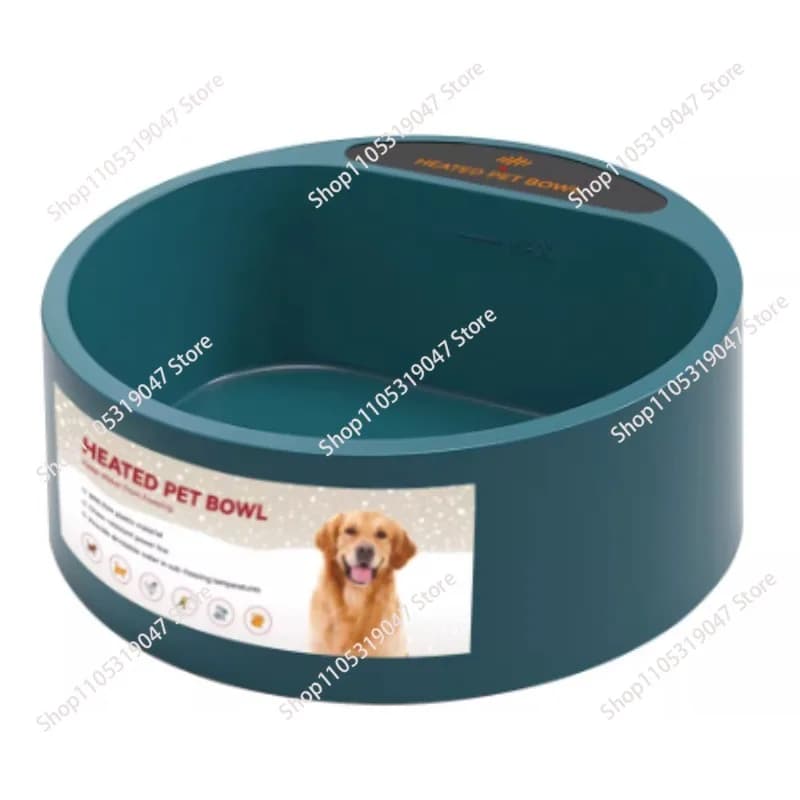 Ciotola Riscaldante per Animali Domestici 220V 35W 2.2L, Piatto Riscaldante per Cibo Cani e Gatti, Ciotola per Acqua a Temperatura Costante con Funzione di Mantenimento del Calore, Distributore d'Acqua