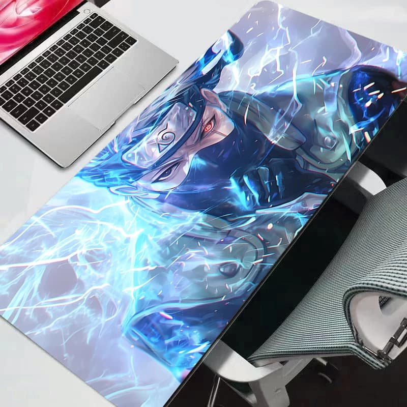 Play Mouse Mat Naruto Big Computer Gamer Natural Rubber Mouse Mat with Blockable Edge 20L Gaming Mouse Mat Durable Souls