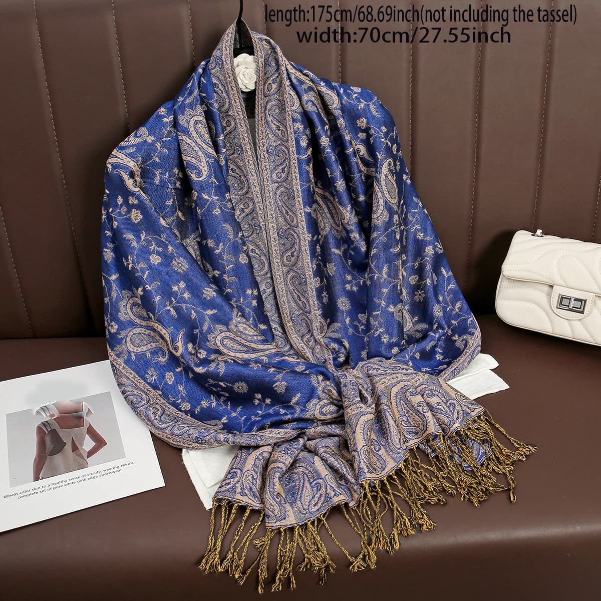 Marchio di lusso Autunno Cashmere Scialle di Pashmina Lady Wrap Sciarpe invernali calde Design Stampa Foulard femminile Stole in cotone Sciarpa 2023