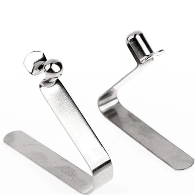 10 PZ istantanea blocca la piastra della pagaia del kayak palo della tenda a pulsante singolo floccaggio telescopico clip a molla di posizionamento 5-5.5mm