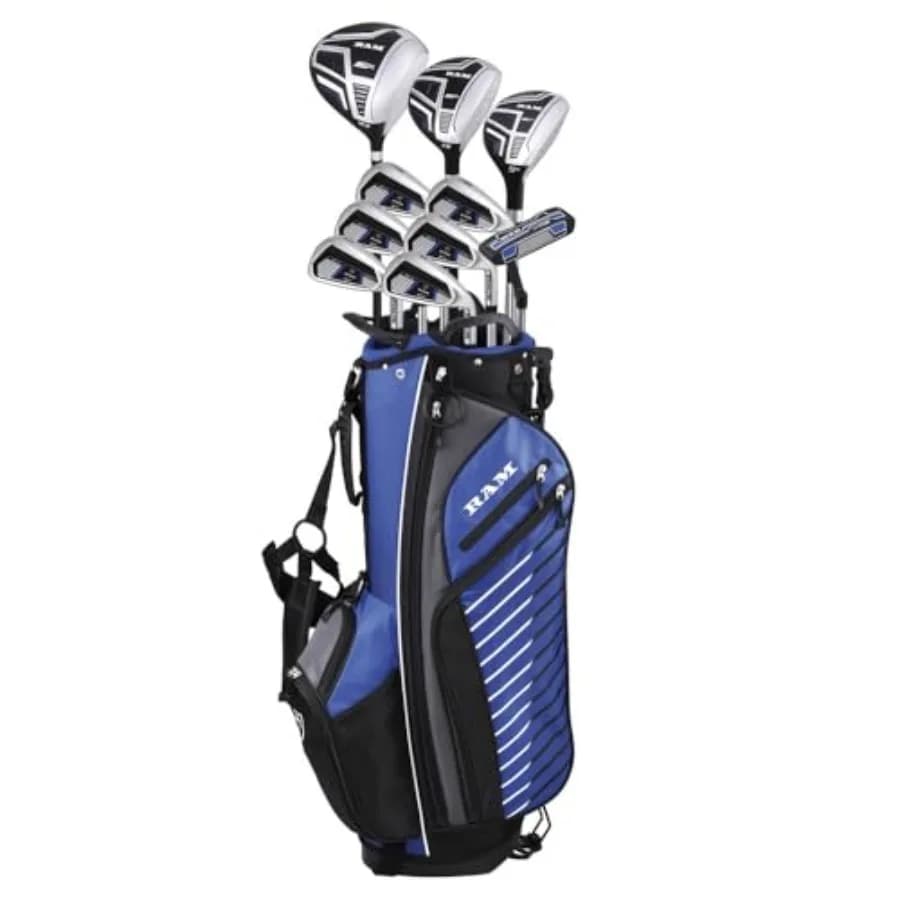 Set di mazze da golf Golf SDX da uomo + borsa, mano destra, grafite/acciaio