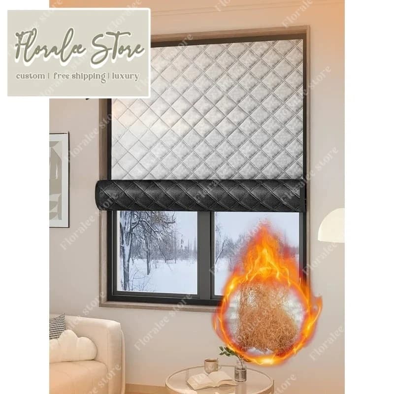 Winter Windproof Heat Window Curtains For Living Room Bedroom Dining Coldproof Windproof Heatproof Thickening Partition Door