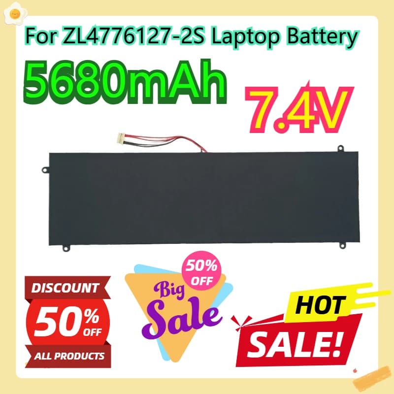 For ZL4776127-2S Laptop Battery ‌7.4V 5680mAh