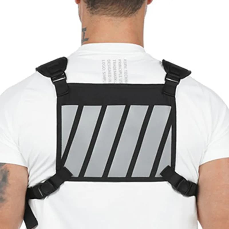Multi-pocket T actical Chest Bag Oxford Fabric Waterproof and Wear-resistant Outdoor Sports Camping Hiking Bag