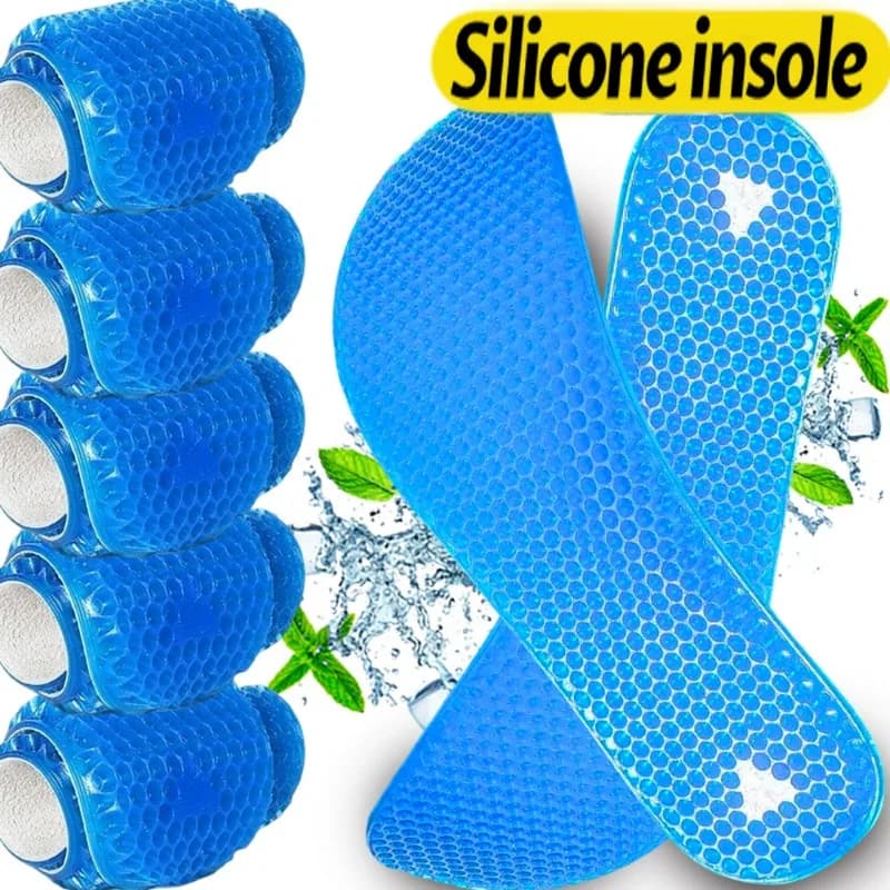 Solette in Silicone Morbido per Esterni, Assorbenti, Elastici, Antiscivolo in TPE, Inserti per Scarpe, Cuscinetti per Uomo e Donna, Suola Elastica Estiva