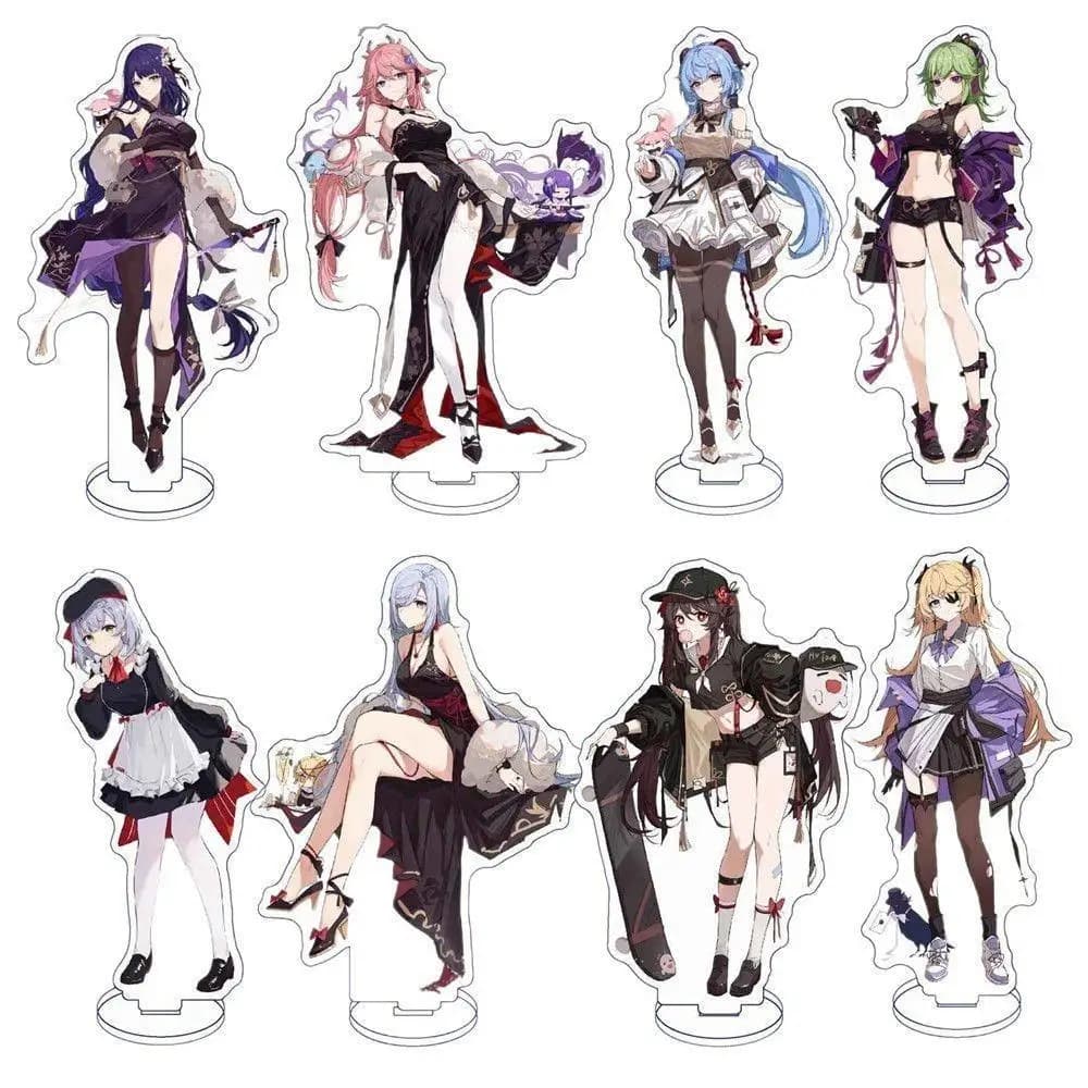 2025 Anime Genshin Impact Doujin Disegno verticale Acrilico Stand Figura Modello Piastra Scrivania Decor Kaedehara Kazuha Raiden Shogun