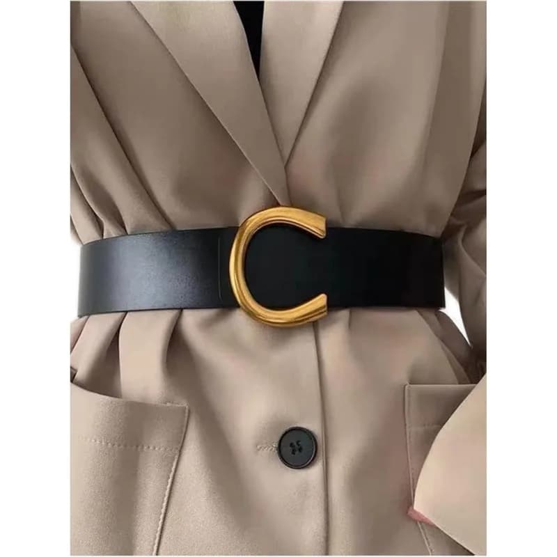Women's PU leather belt, women's dress belt, corset belt, suitable for pairing with jeans and dresses.