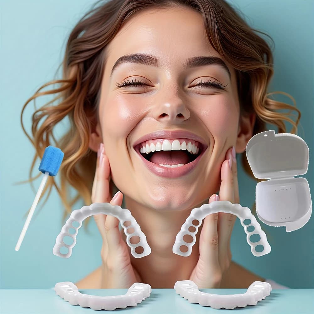 Nuove Faccette Dentali Temporanee Riutilizzabili, Copertura Istantanea per Sbiancamento del Sorriso, Adatta per Denti Non Uniformi o Macchiati H2931