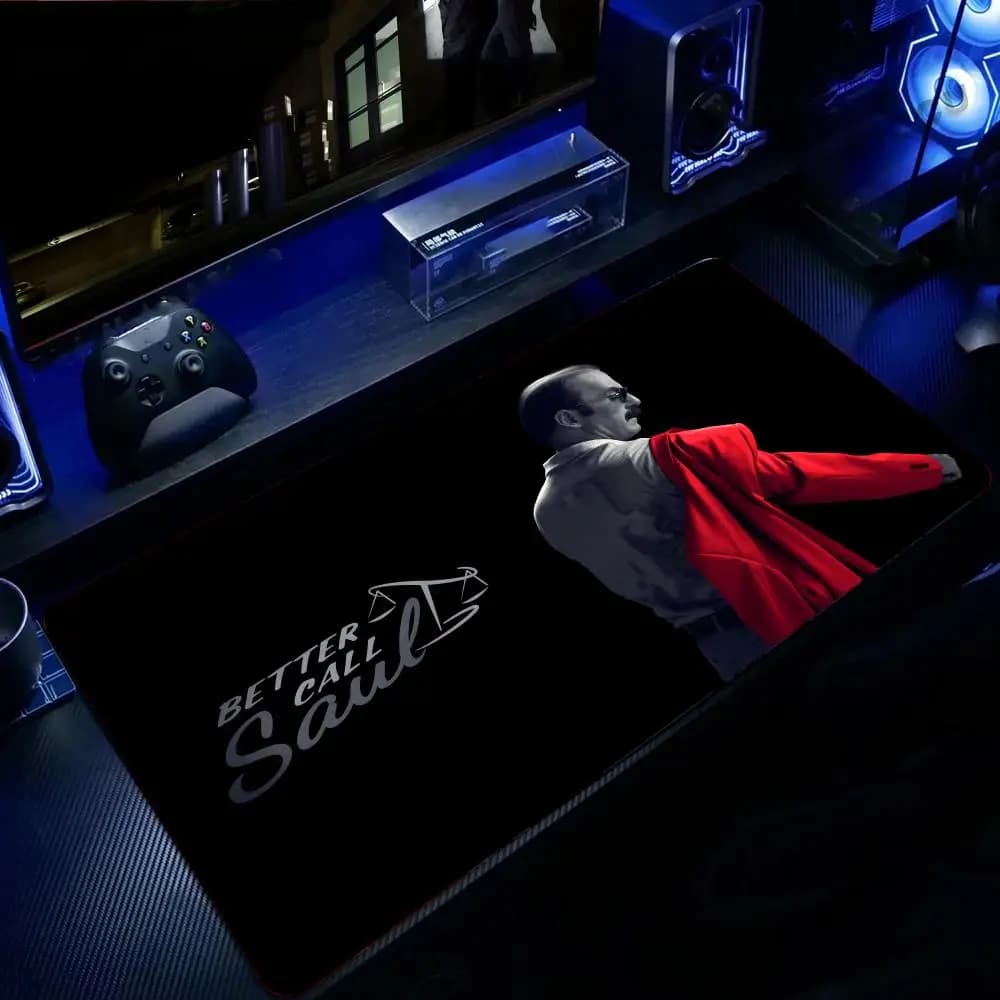 Better Call Saul Mouse Pad Tappetino per mouse grande da gioco LockEdge Tappetino per tastiera e scrivania per computer ispessito