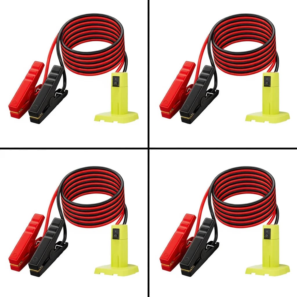 Cavo di ponticello Accessori auto per Ryobi 18V Avviatore di emergenza Cavo batteria avviamento di emergenza per auto P100, P101, P102, P103, P105
