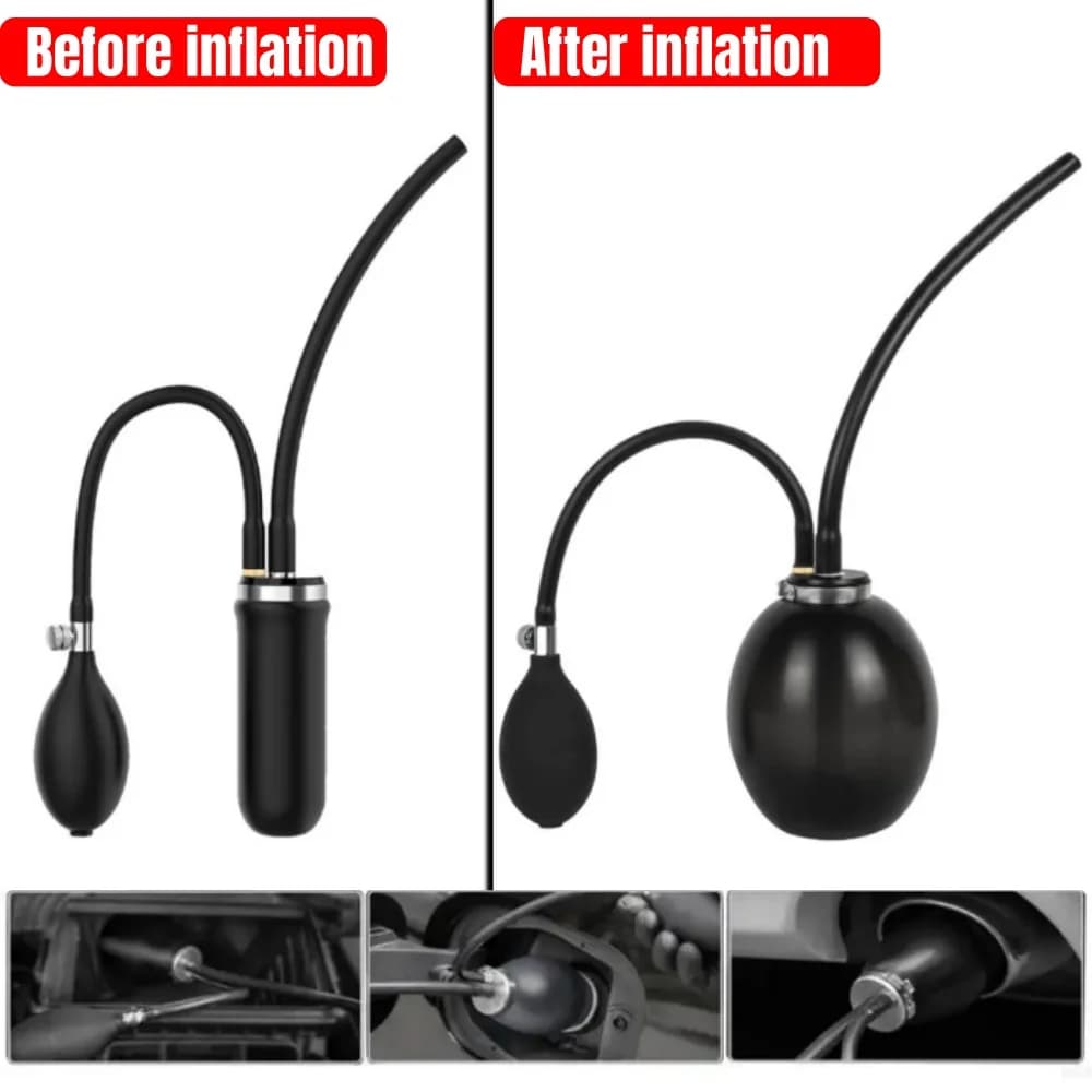 Adattatore universale per valigia ad aspirazione rapida per auto, strumento diagnostico, adattatore per ingresso sigillo per strumento airbag per rilevatore di perdite di fumo del motore