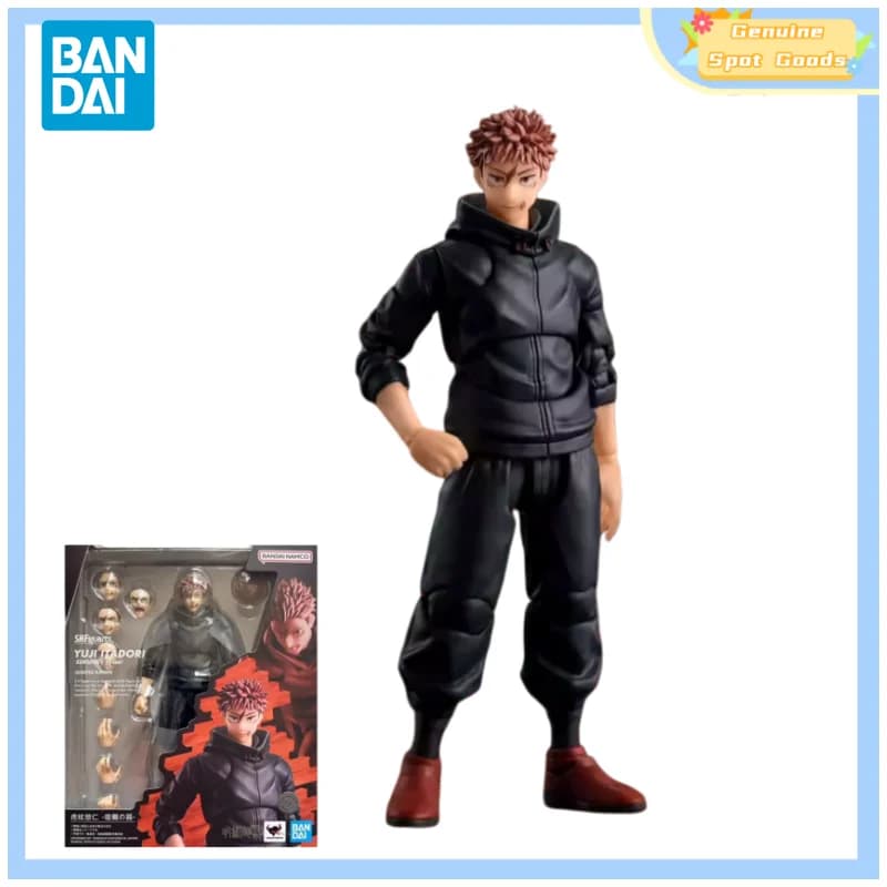 Autentico Bandai Jujutsu Kaisen SHF Itadori Yuji Sukuna's Vessel Action Figure Anime Modello da Collezione Regalo per Giocattoli Hobby Bambini