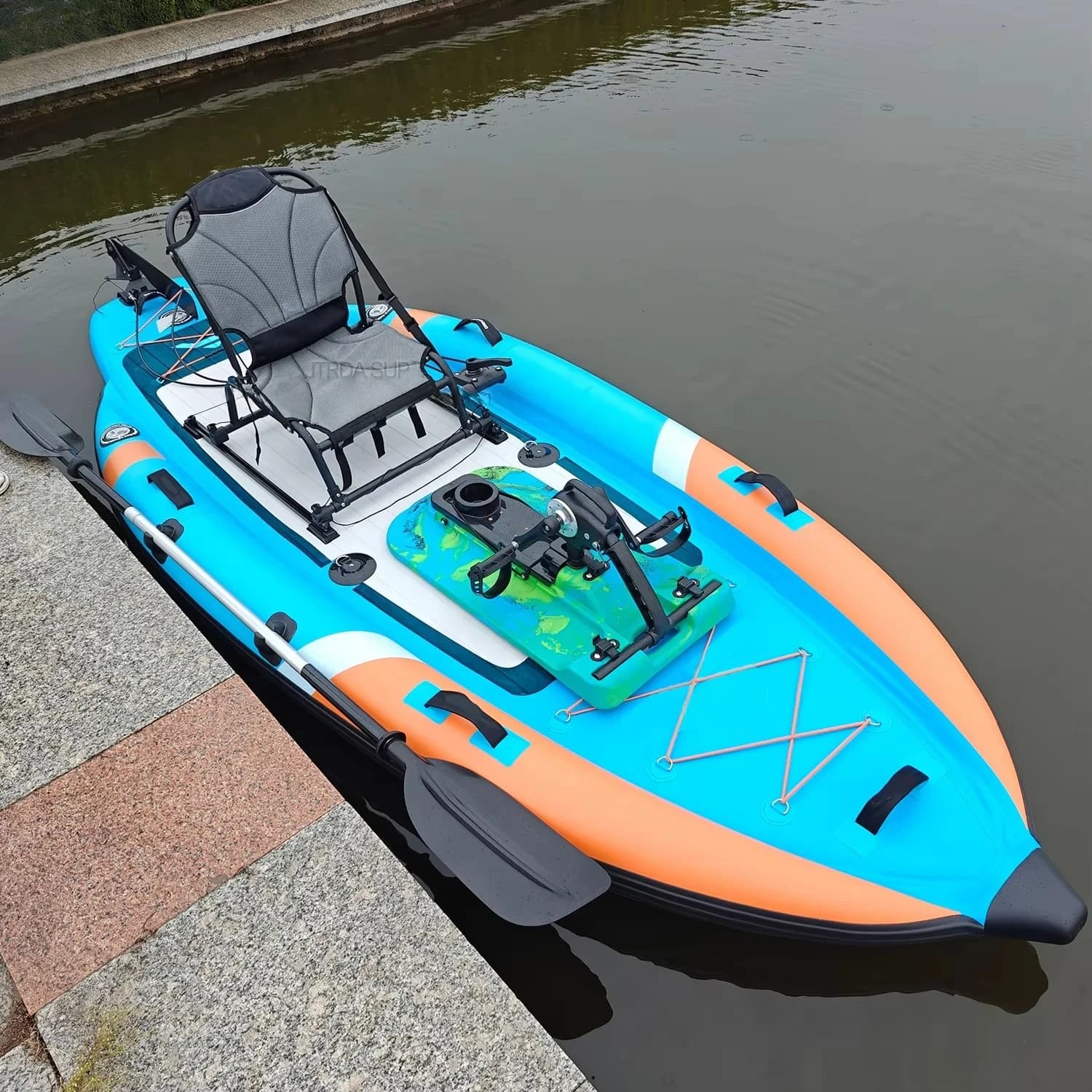 Tavola da Paddle SUP Gonfiabile in PVC Drop Stitch per Pesca, Kayak e Stand Up Paddle