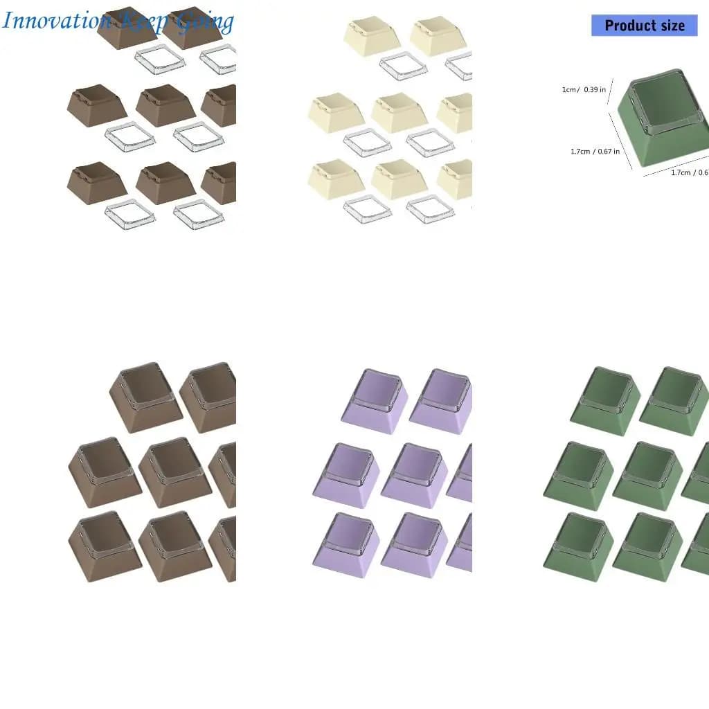 Keycap del profilo 8pcs E65C Colore opzionale per le tastiere meccaniche Miglioramento della digitazione