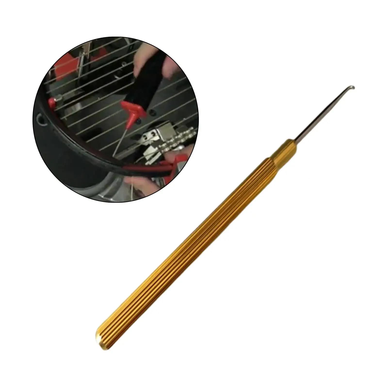 Gancio per Incordatura Racchette, Strumento Antiscivolo per Incordare e Riparare Racchette da Tennis, Badminton e Squash