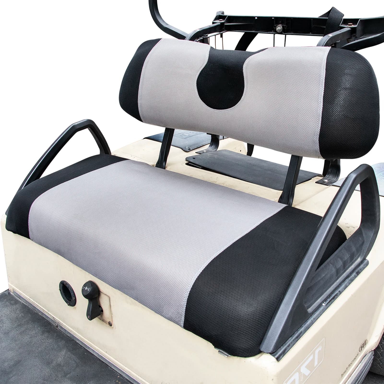 Heat washable polyester mesh covers with fashionable design for golf cart for DS and EZGO TXT club cars