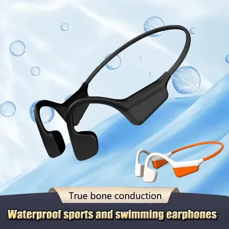 Cuffie Bluetooth 5.3 I18PRO a Conduzione Ossea, Auricolari Sportivi HiFi TWS Wireless con Microfono